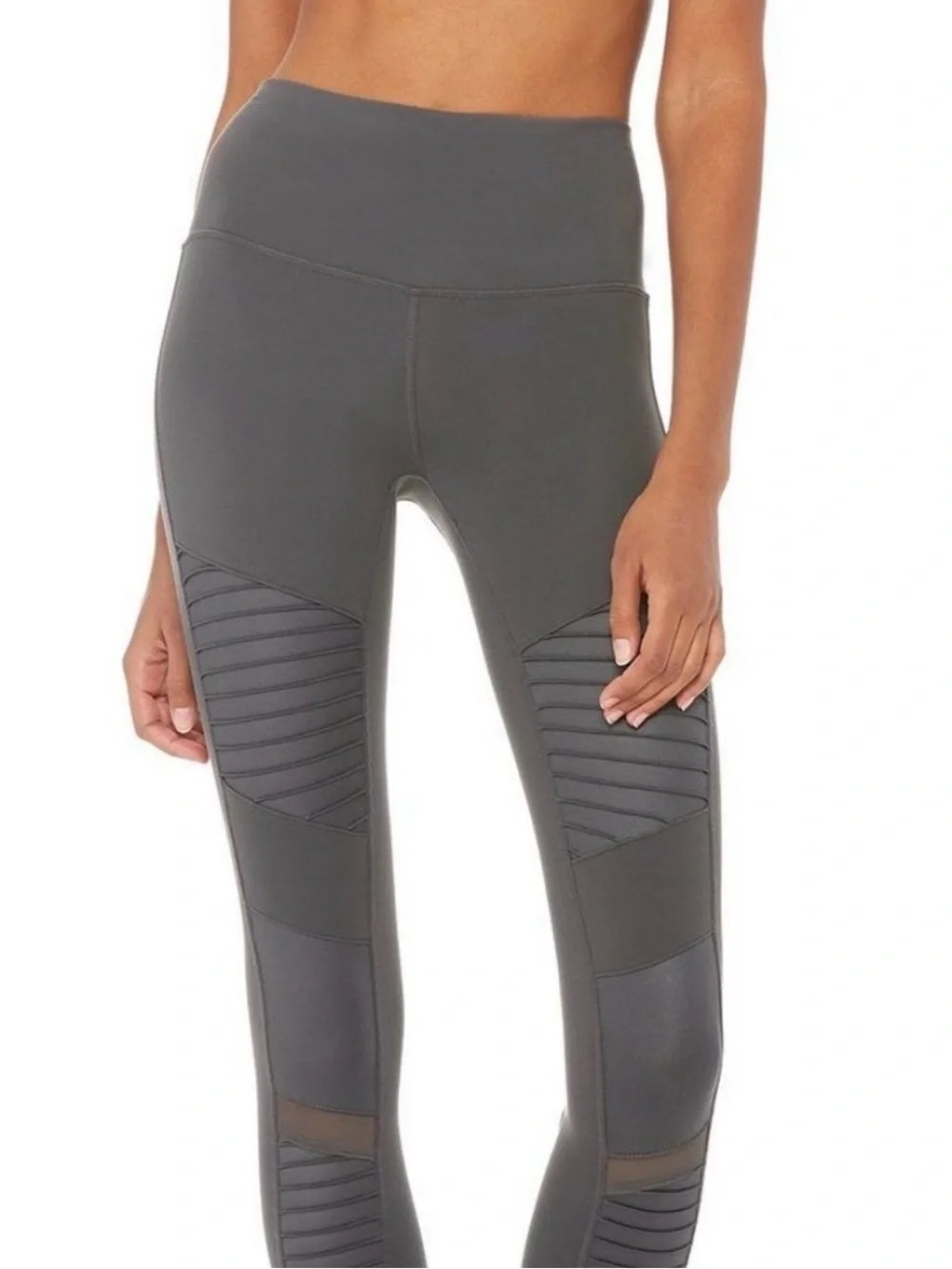 🩶🩶 ALO Yoga High-Waisted Dark Slate Gray Moto Leggings 🩶🩶